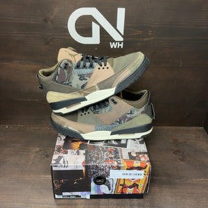 Jordan 3 Retro Patchwork Camo Size 12 (Pre-Owned) - front