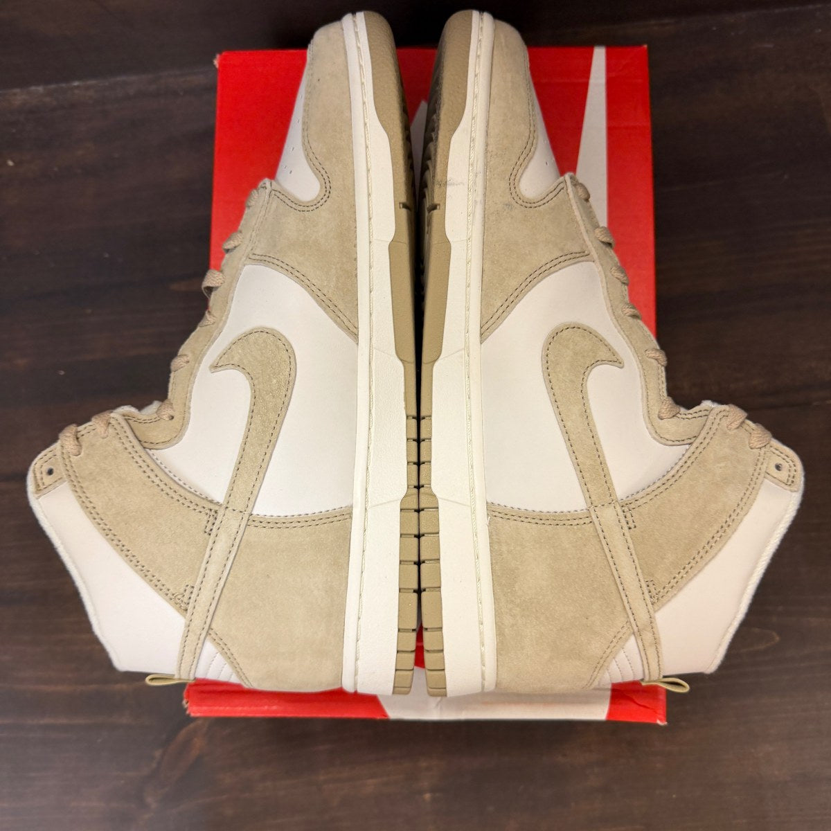 Nike Dunk High Tan Suede White - Image 5
