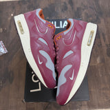 Nike Air Max 1 Patta Waves Rush Maroon (with Bracelet) - Image 1