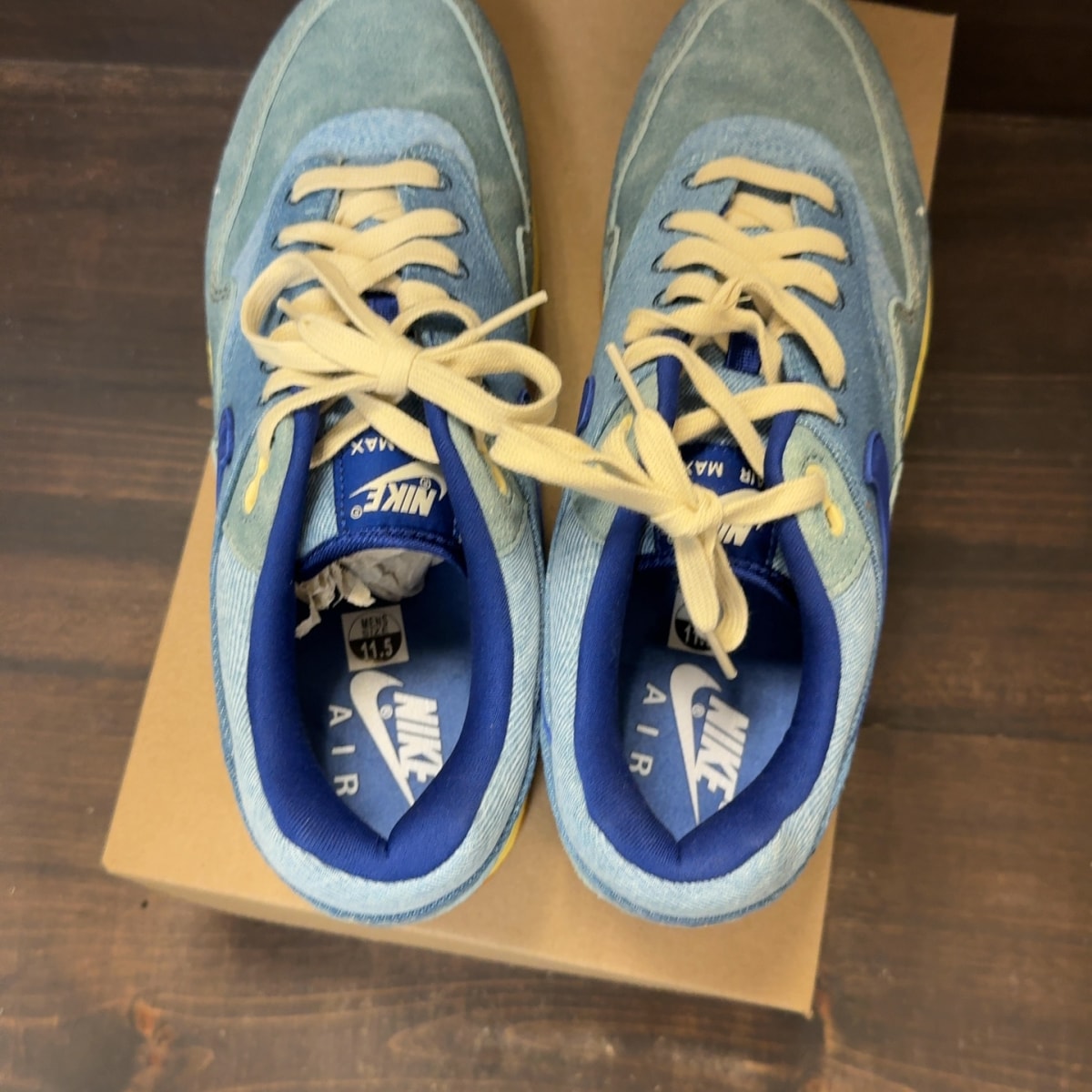 Nike Air Max 1 PRM Dirty Denim Size 12 (Pre-Owned) - Image 5