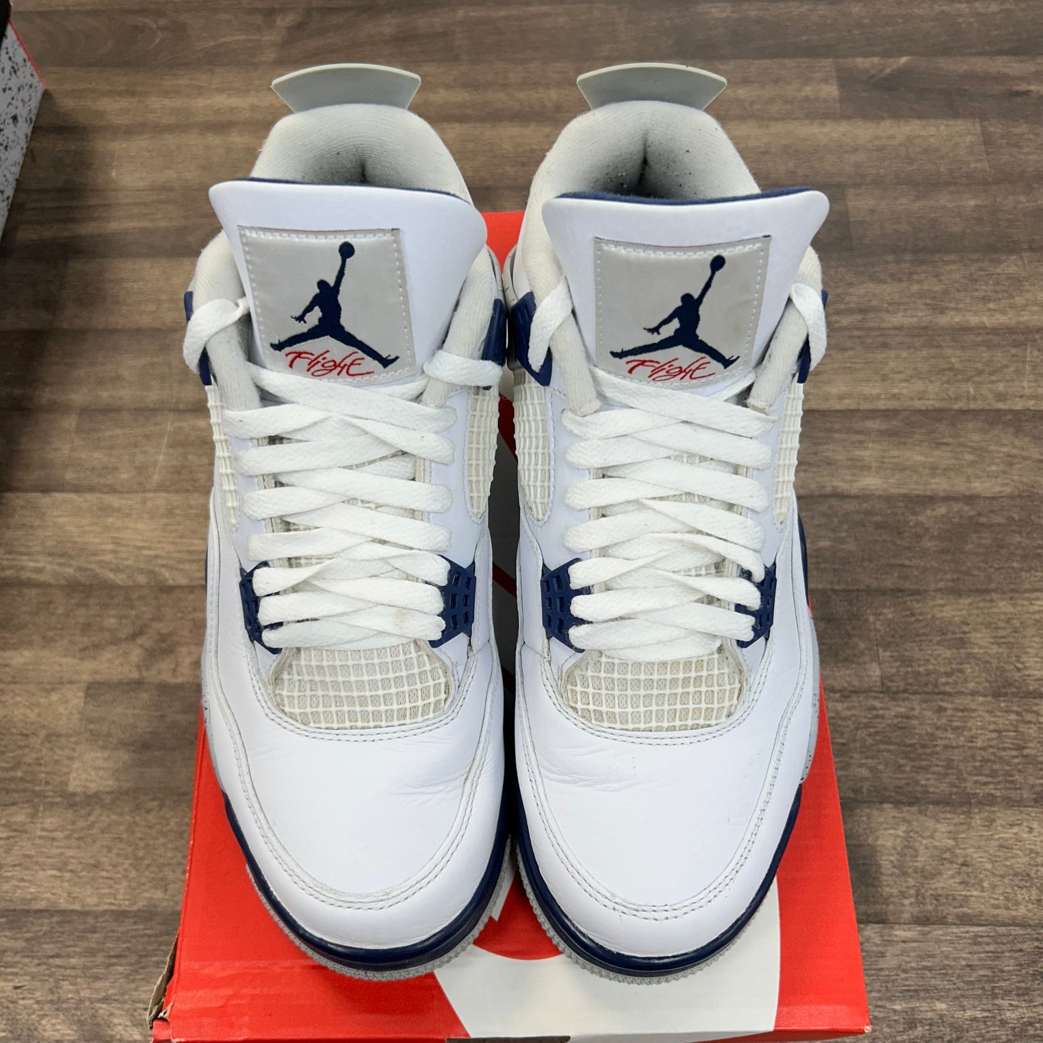 Midnight Navy Jordan 4 Retro (USED, Replacement Box)