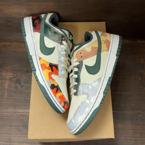 Nike Dunk Low SE Sail Multi-Camo Size 9.5 (Pre-Owned) - Image 2