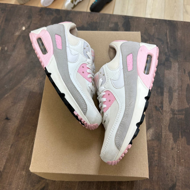 Nike Air Max 90 Athletic Department White Pink (Women's) Size 8.5W (Pre-Owned) - Image 1
