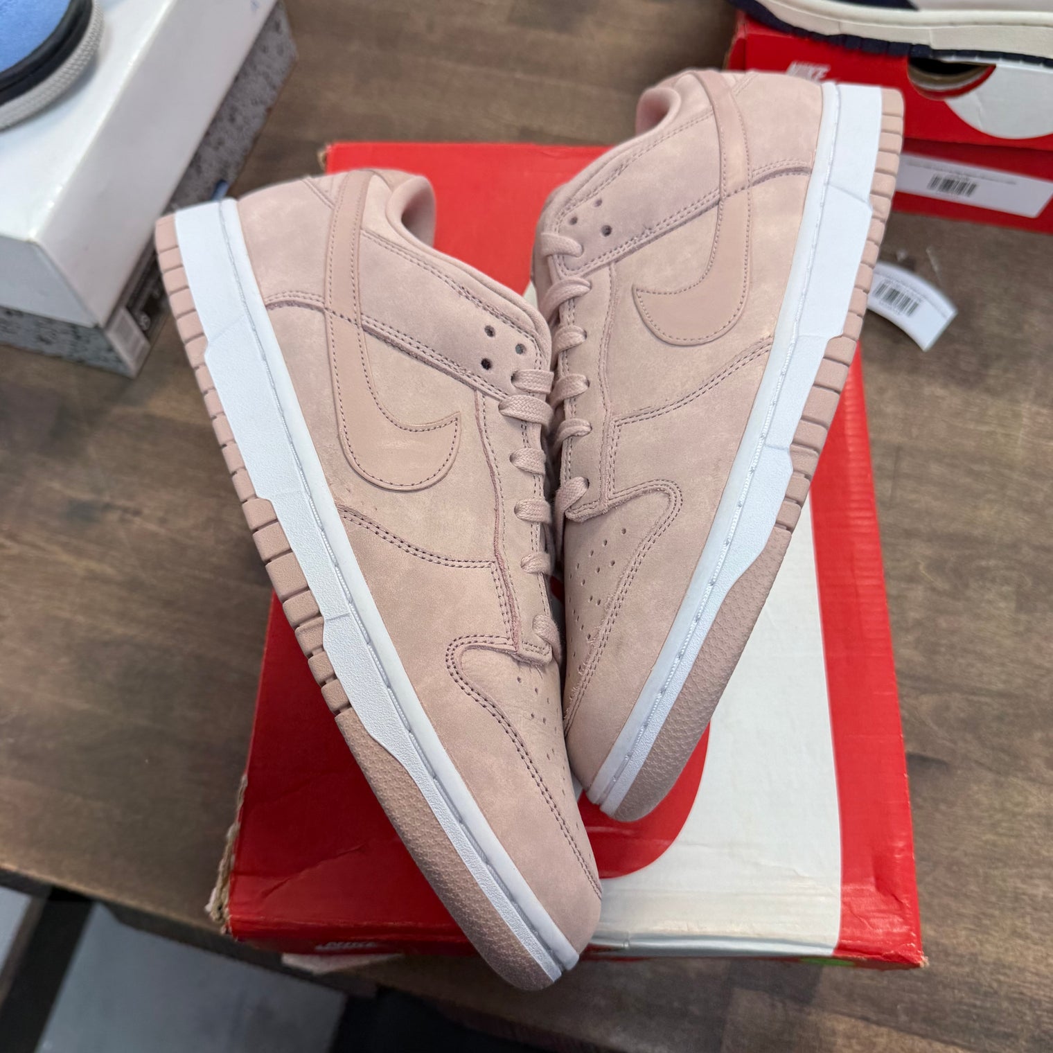 Pink Oxford Nike Dunk Low PRM (Women's) (Lightly Worn)