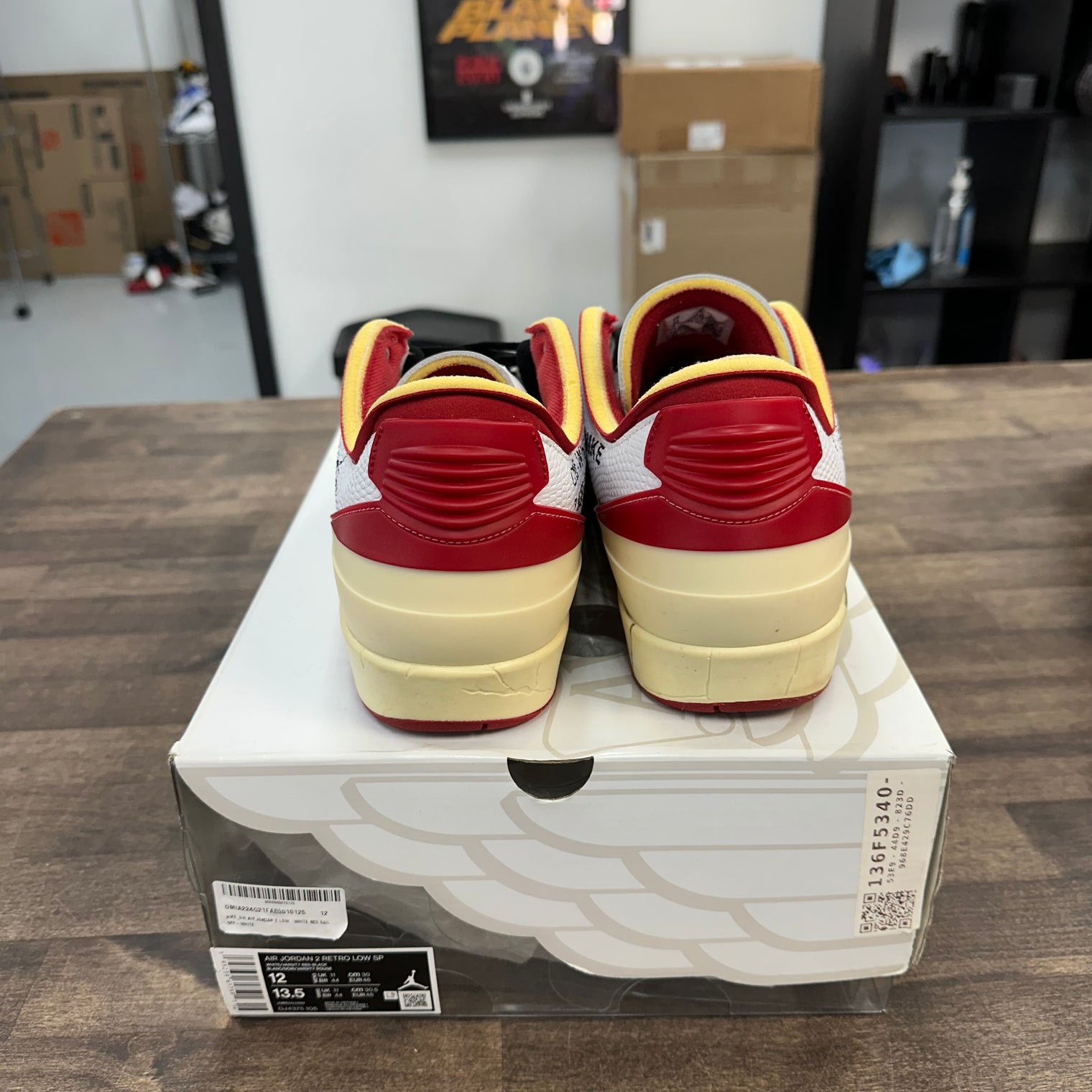Off-White White Red Jordan 2 Low SP (USED)