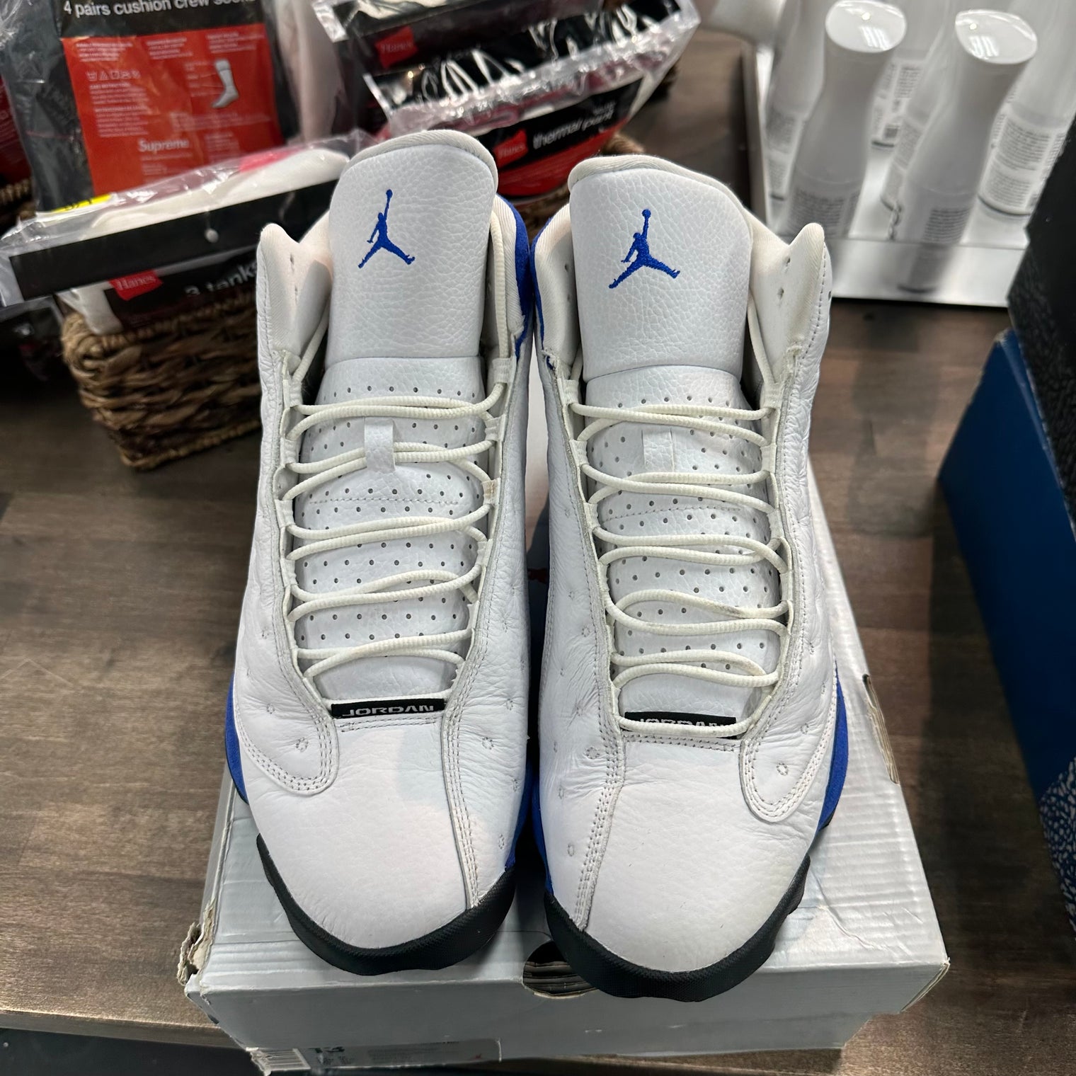 White Hyper Royal Black Jordan 13 Retro (USED)