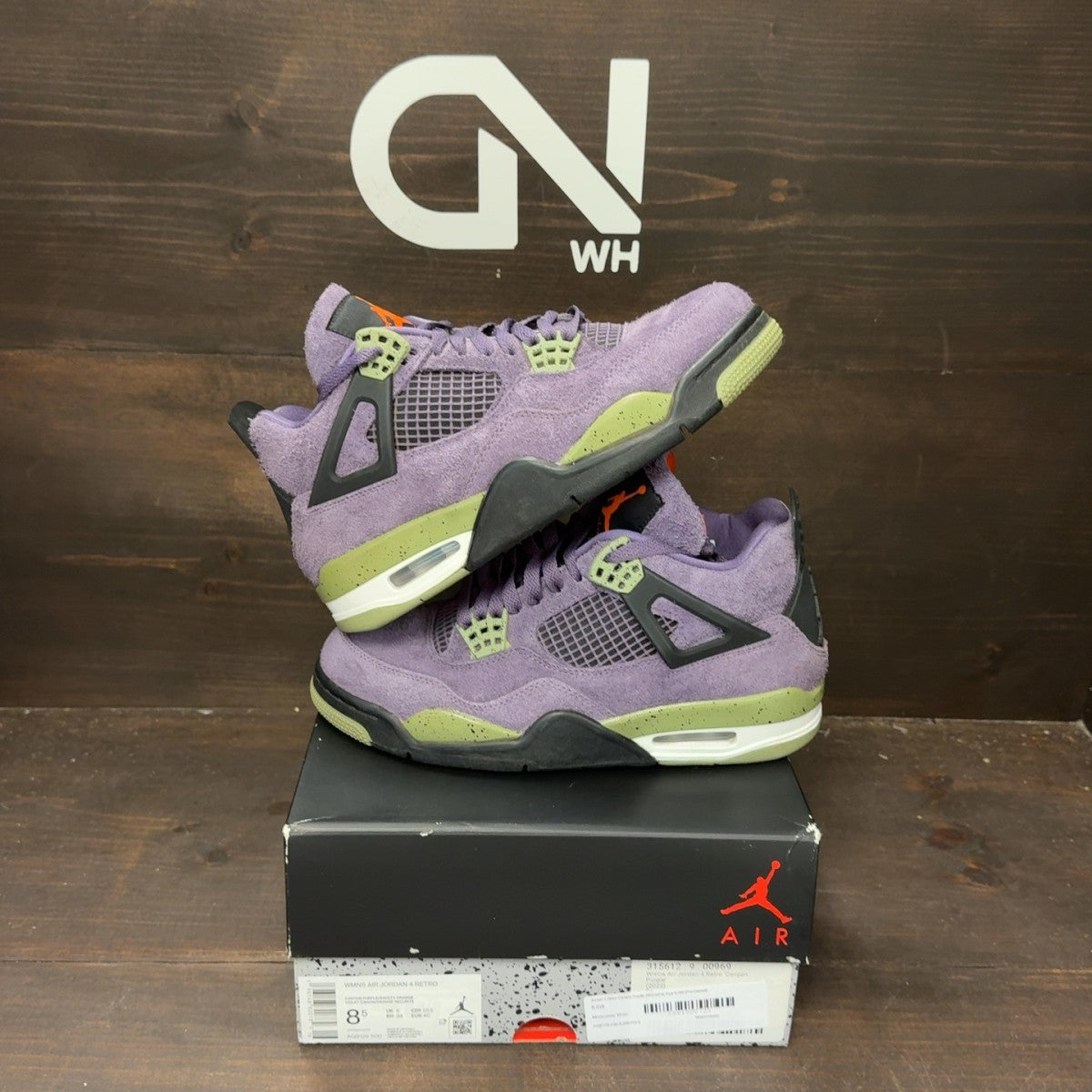 Jordan 4 Retro Canyon Purple (Women's) - Image 1