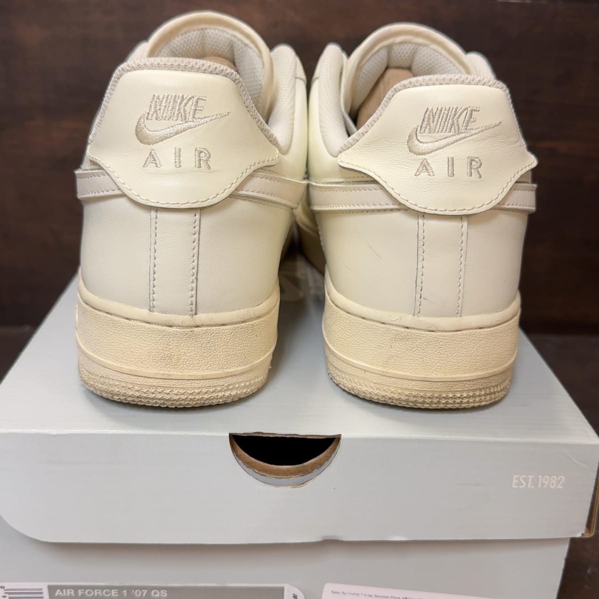 Nike Air Force 1 Low Swoosh Pack All-Star (2018) (Sail) Size 10.5 (Pre-Owned) - aux
