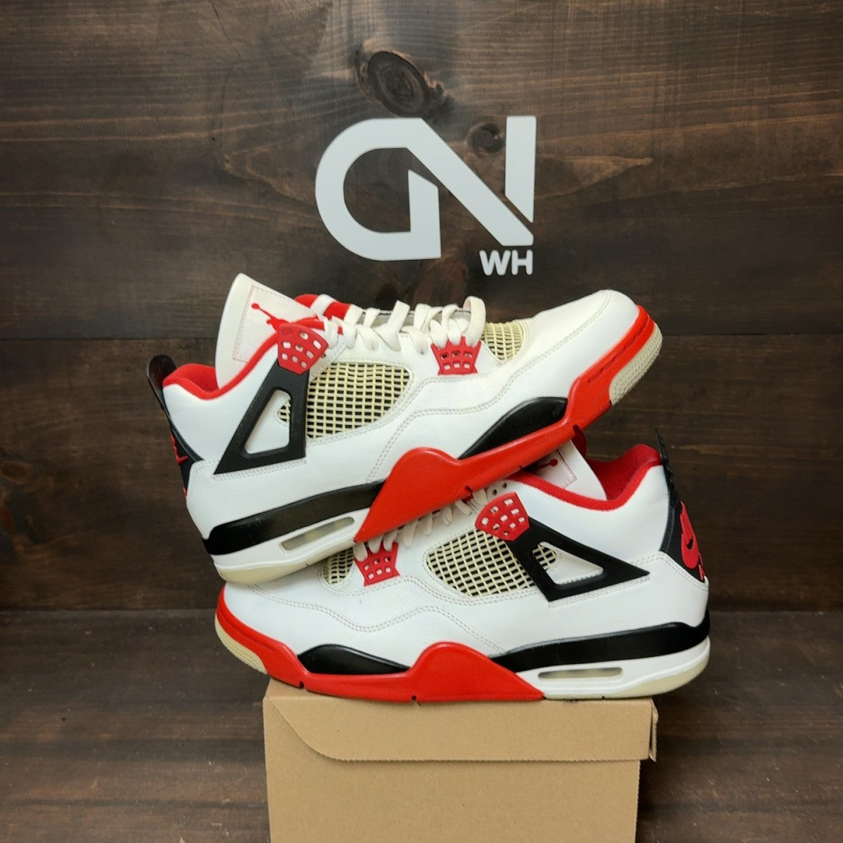Jordan 4 Retro Fire Red (2020) Size 11 (Pre-Owned) - Image 1