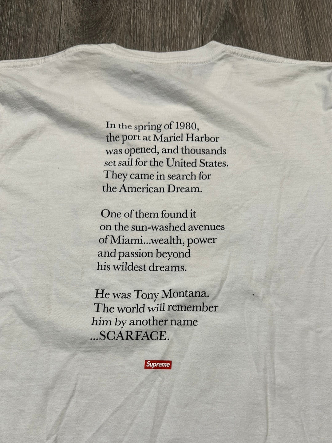 Supreme Scarface Friend Tee White (Used)