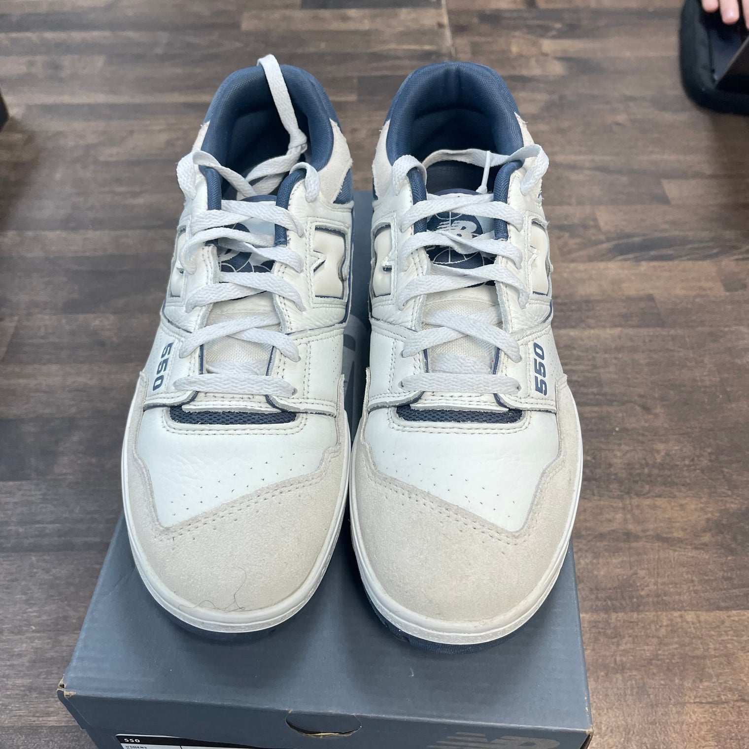 White Dusty Blue New Balance 550 (USED)