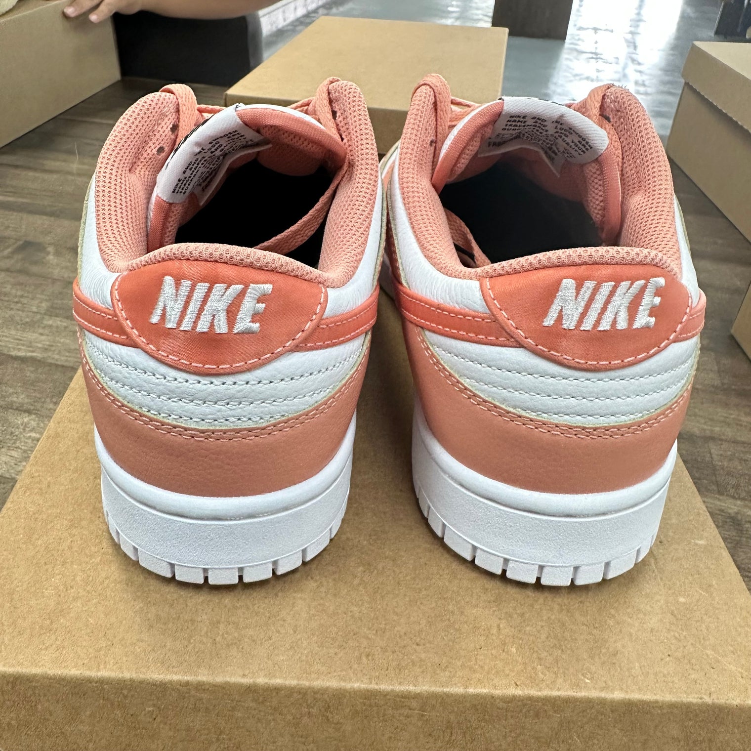Peach White Nike ID Dunk Low (USED, No Box)