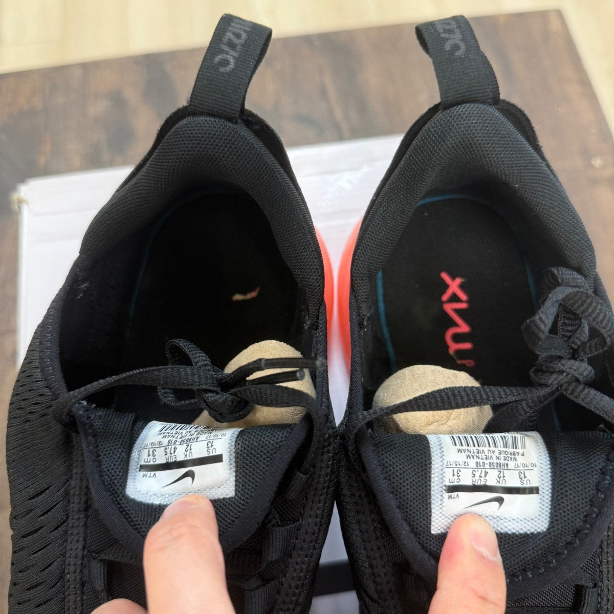 Nike Air Max 270 Black Hot Punch - Image 5