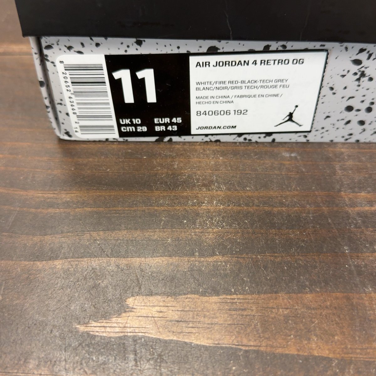 Jordan 4 Retro White Cement (2016) Size 11 (Pre-Owned) - aux