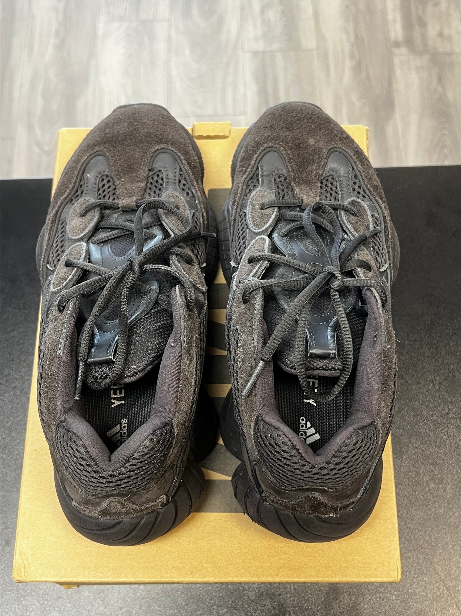 Utility Black Yeezy 500s (USED)