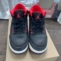 Crimson Jordan 3 (GS) (USED, No Box)