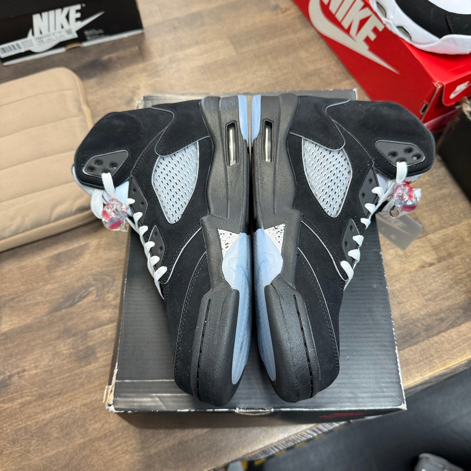 Black Metallic Jordan 5 (2025) (Lightly Worn)