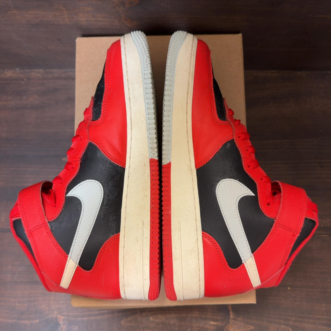 Nike Air Force 1 Mid LV8 Split Black Red Size 9.5 (Pre-Owned) - Image 5