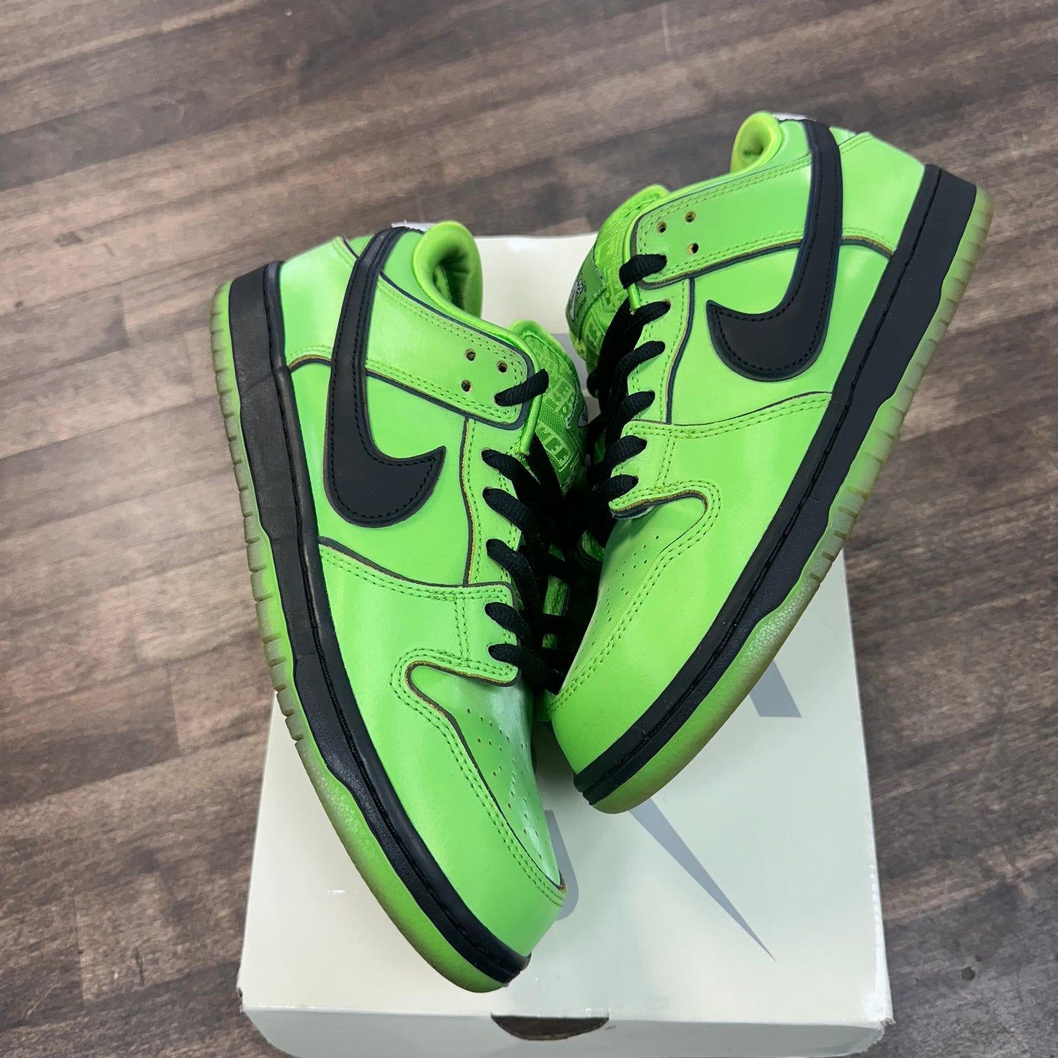 Buttercup Powerpuff Girls Nike SB Dunk Low (USED)