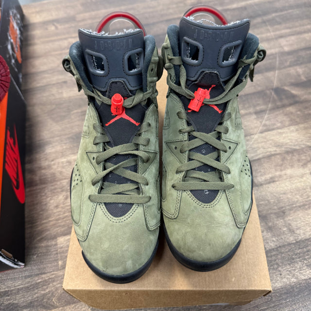 Olive Travis Scott Jordan 6 Retro (USED, No Box)