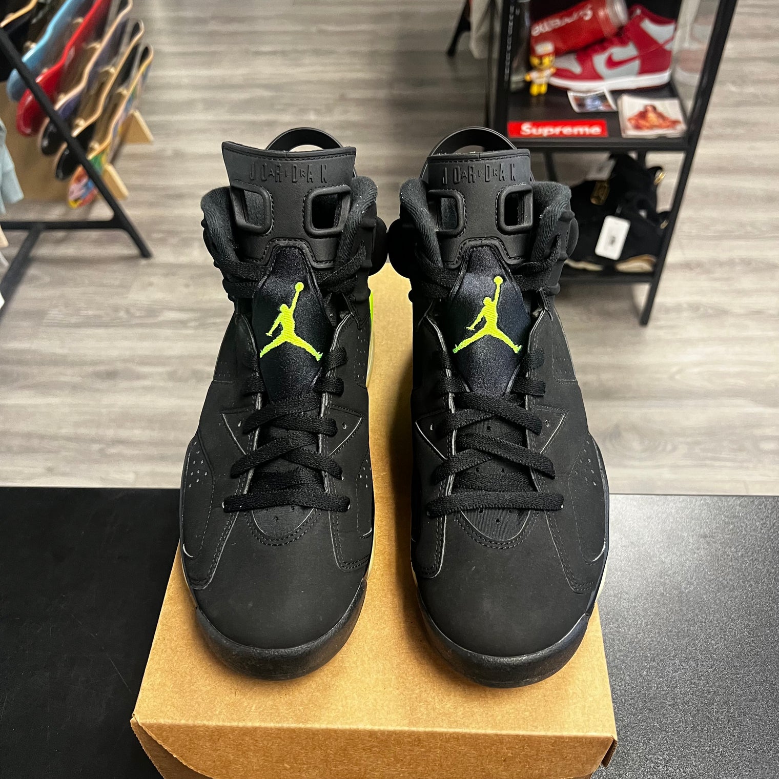 Electric Green Jordan 6 (USED, no box)