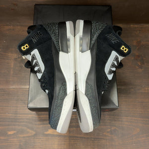 Jordan 3 Retro Tinker Black Cement Gold Size 14 (Pre-Owned) - aux