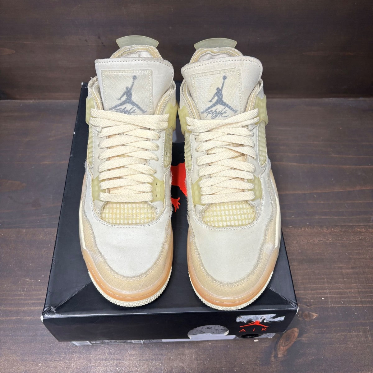 Jordan 4 Retro Off-White Sail (Women's) - Image 3