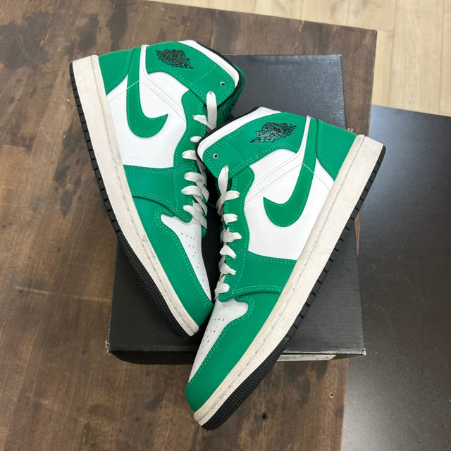 Jordan 1 Mid Lucky Green Size 8 (Pre-Owned)