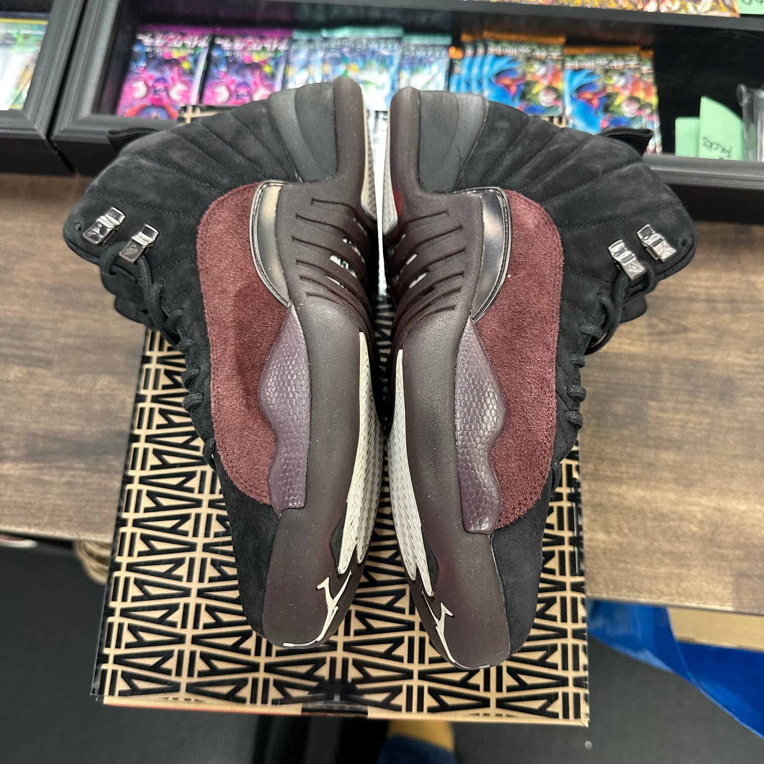 A Ma Maniere Burgundy Black Jordan 12 (W) (USED)