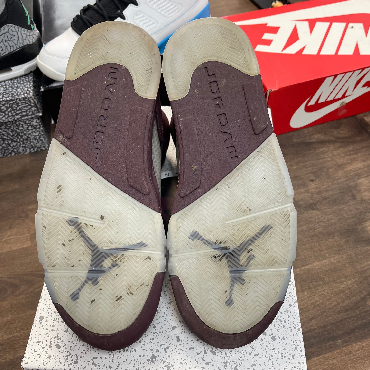 Burgundy Jordan 5 (USED)