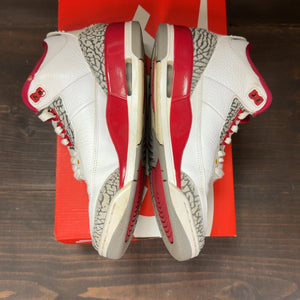 Jordan 3 Retro Cardinal Red Size 8 (Pre-Owned) - Image 4