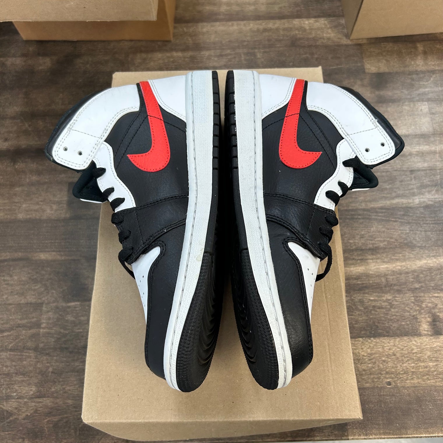 Black Chile Red White Jordan 1 Mid (USED, No Box)