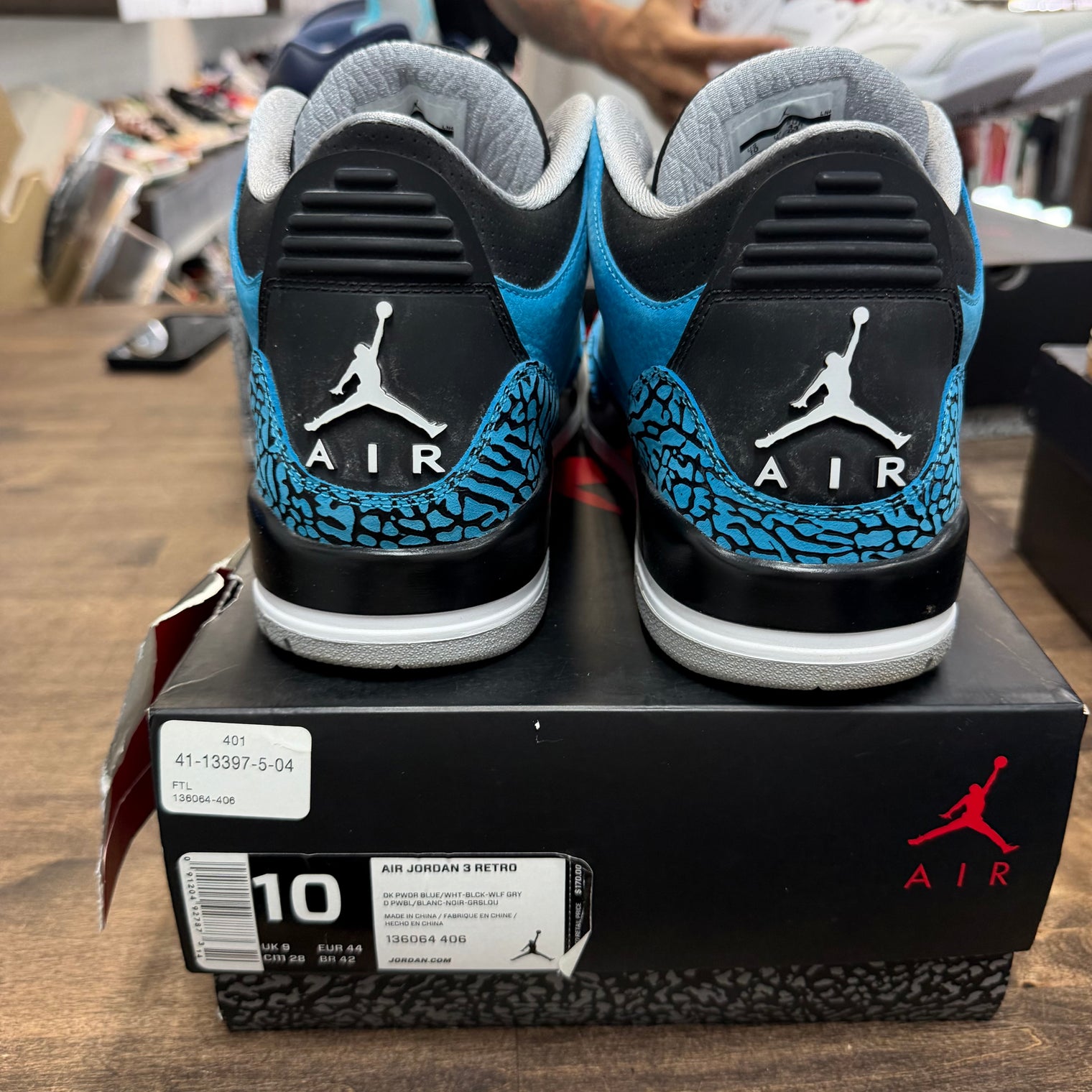 Powder Blue Jordan 3 Retro (USED)