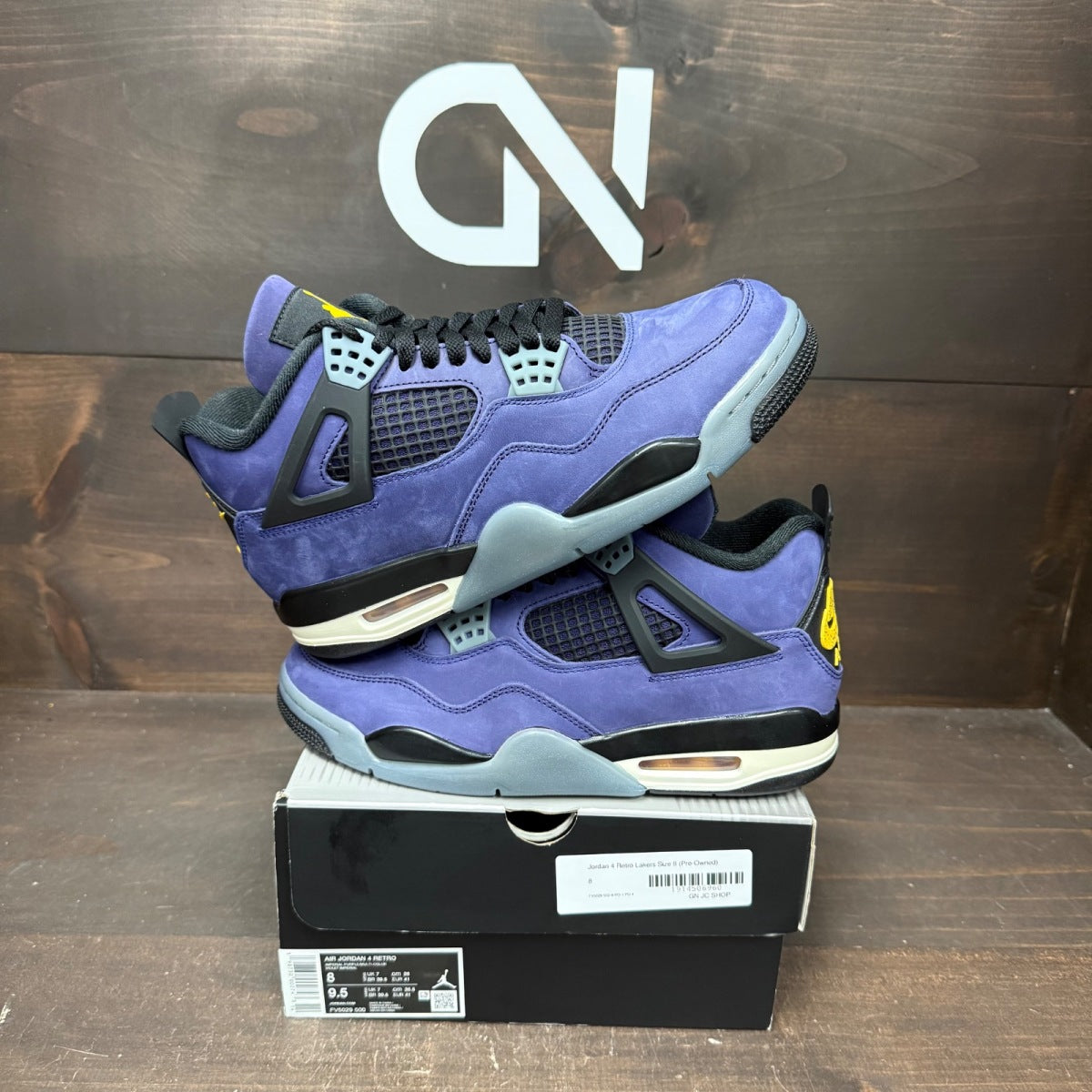 Jordan 4 Retro Lakers - Image 1