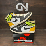 Jordan 1 Retro High White Black Volt University Gold - Image 1