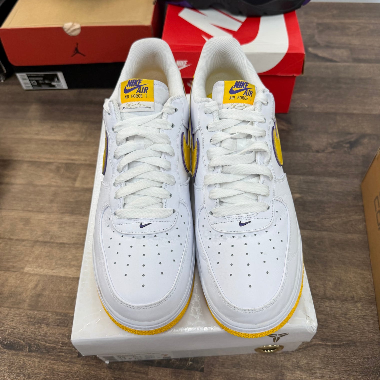 Kobe Bryant Lakers Home Nike Air Force 1 Low Retro QS (USED)