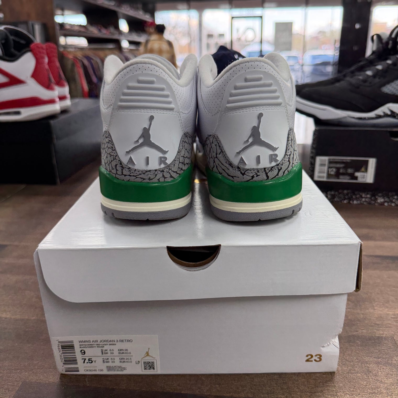 Lucky Green Jordan 3 Retro (Women's) (USED)