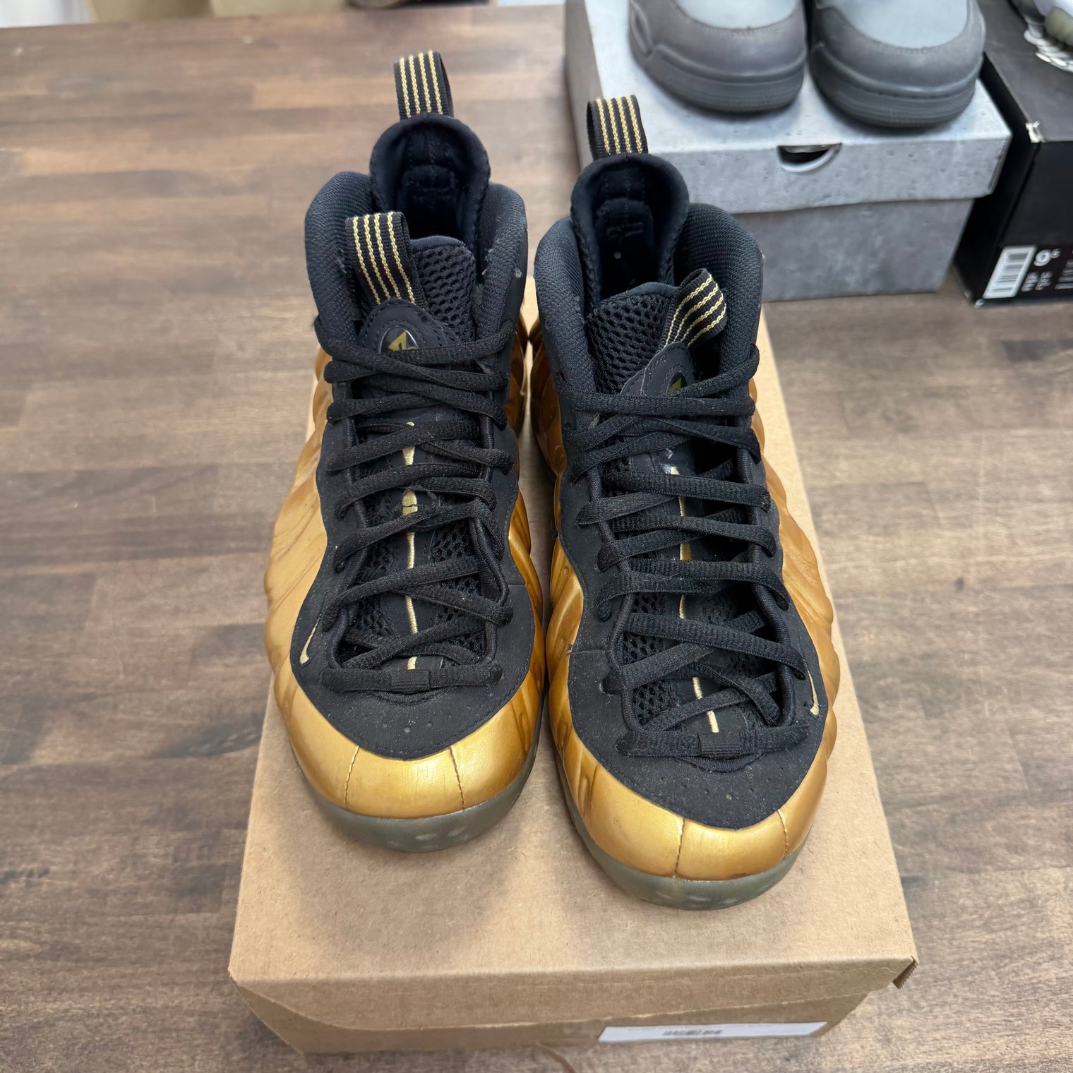 Metallic Gold Nike Foamposite One (USED, No Box)