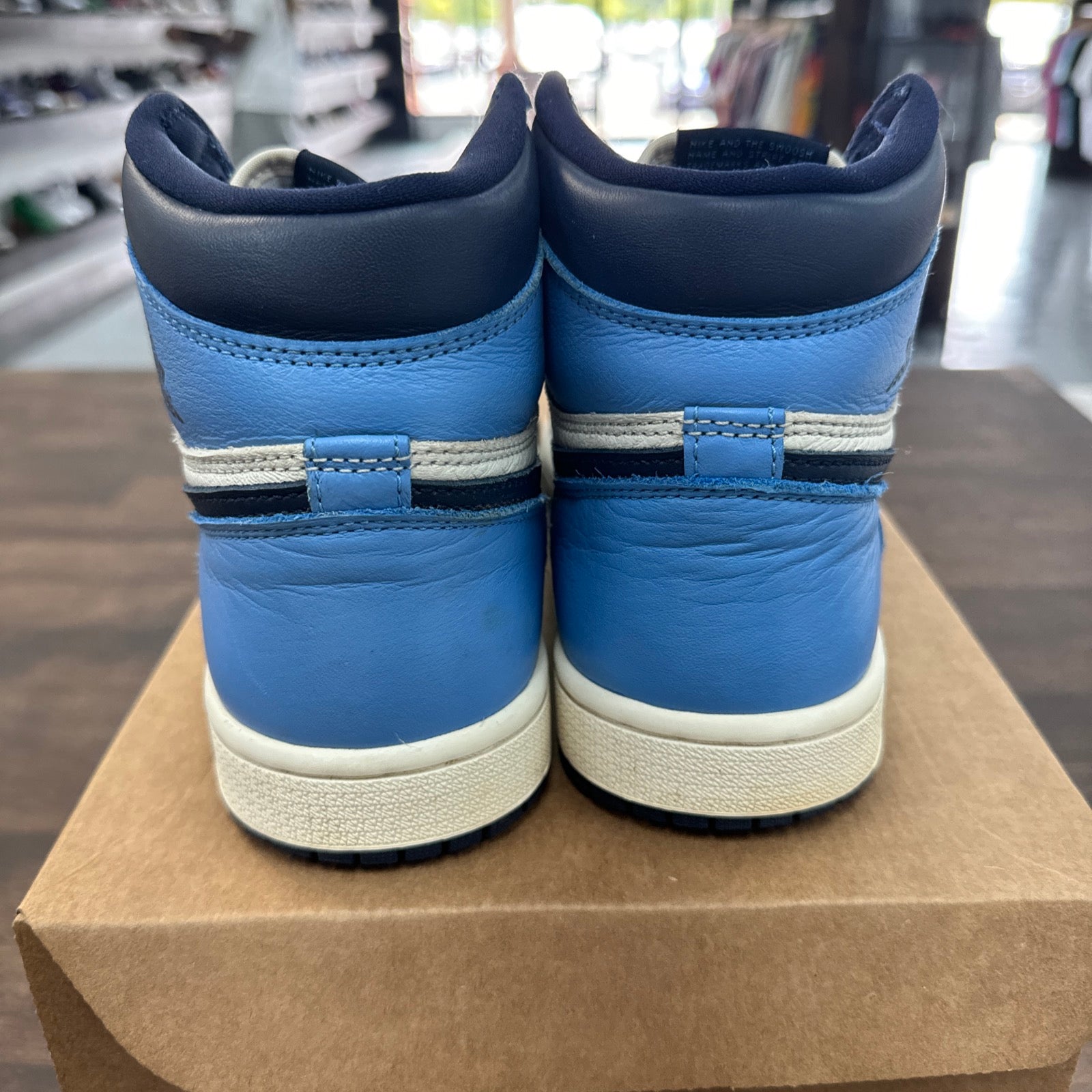Jordan Obsidian Jordan 1 High Retro (USED, NO BOX) Size 7Y (Pre-Owned) - Image 3