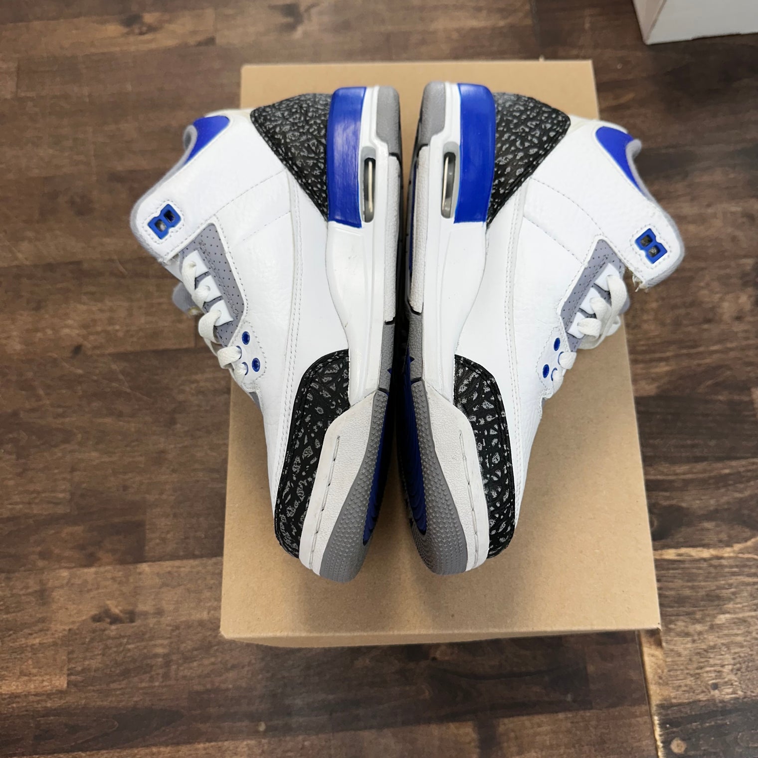 (GS) Racer Blue Jordan 3 (USED,No Box)