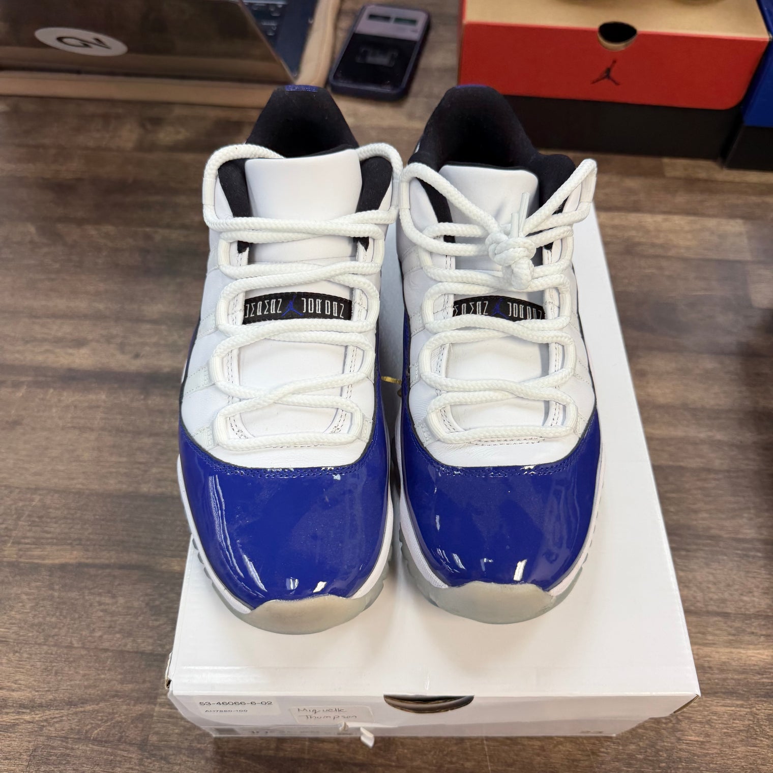 White Concord Jordan 11 Retro Low (Women's) (USED)