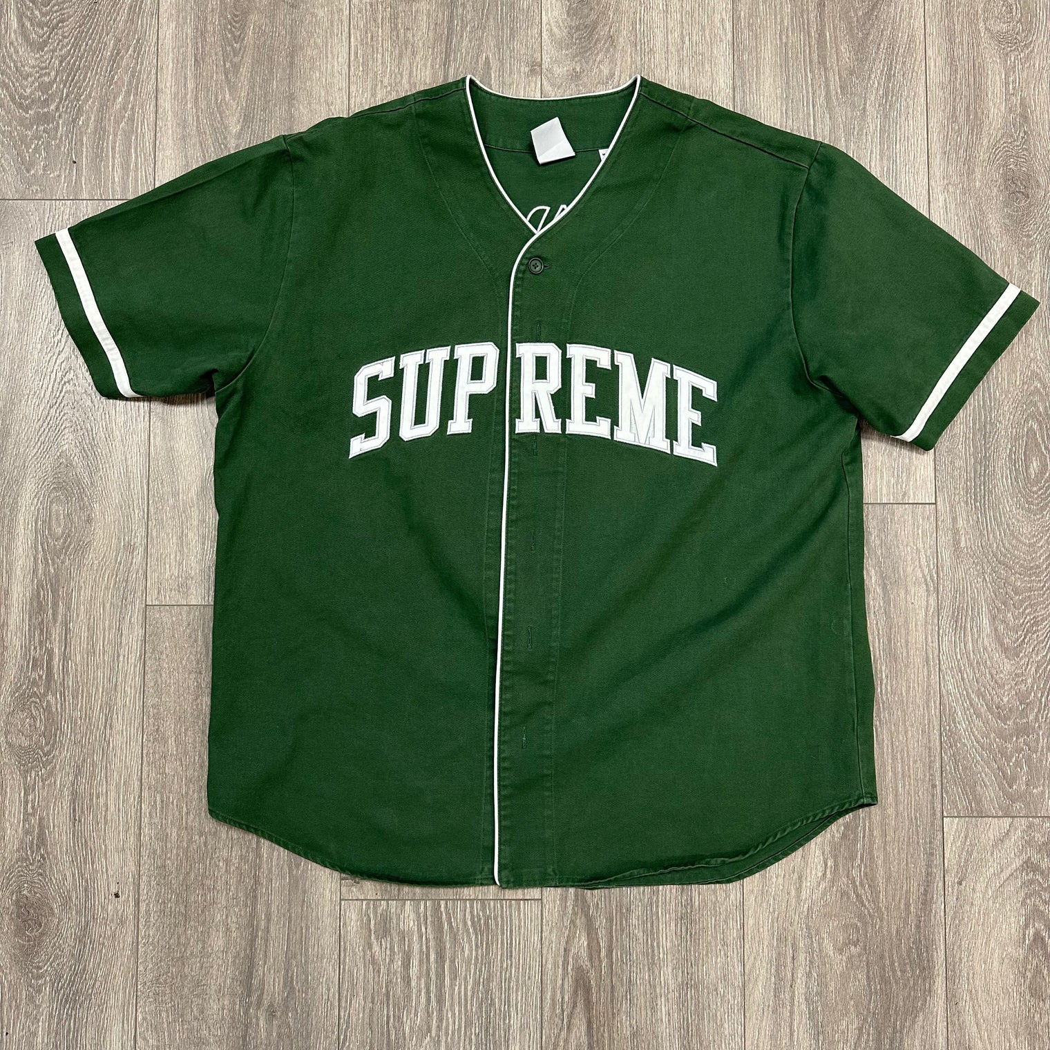 Supreme Timberland Baseball Jersey Green (USED)