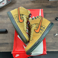 All-Star Galaxy Gold Nike Dunk High (USED, Replacement Box)