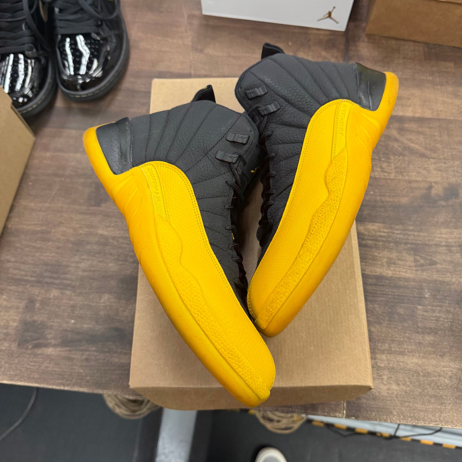 University Gold Jordan 12 Retro (USED, No Box)