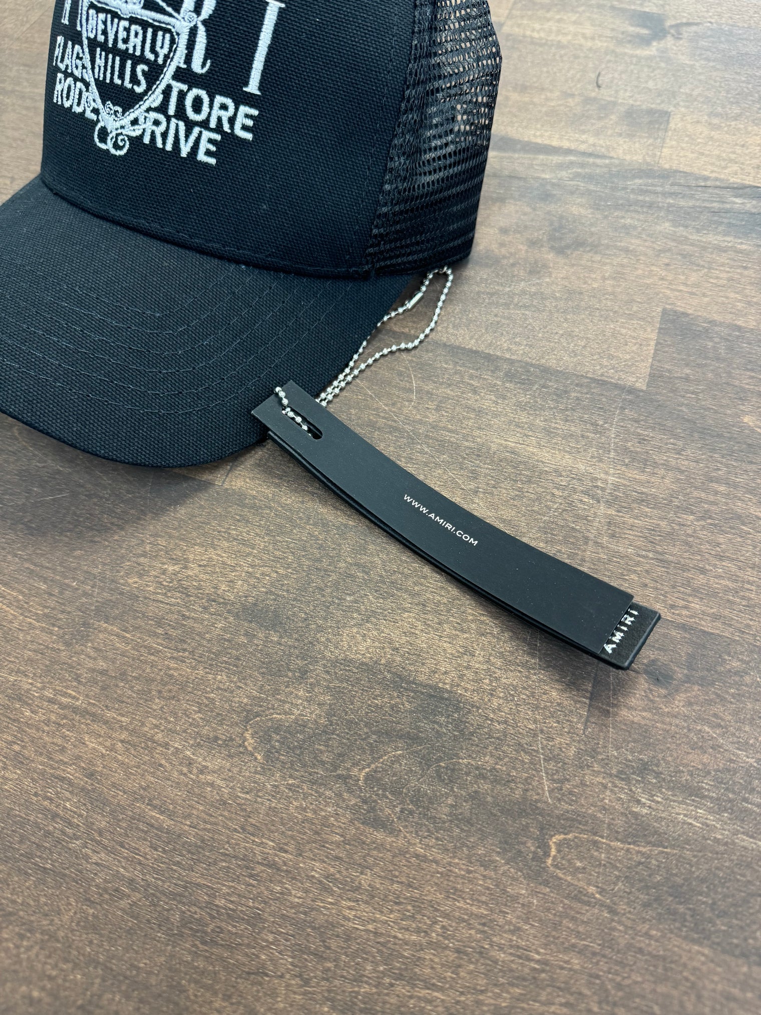 Amiri Beverly Hills Trucker Hat Black