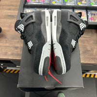 Black Canvas Jordan 4 (Lightly Worn)