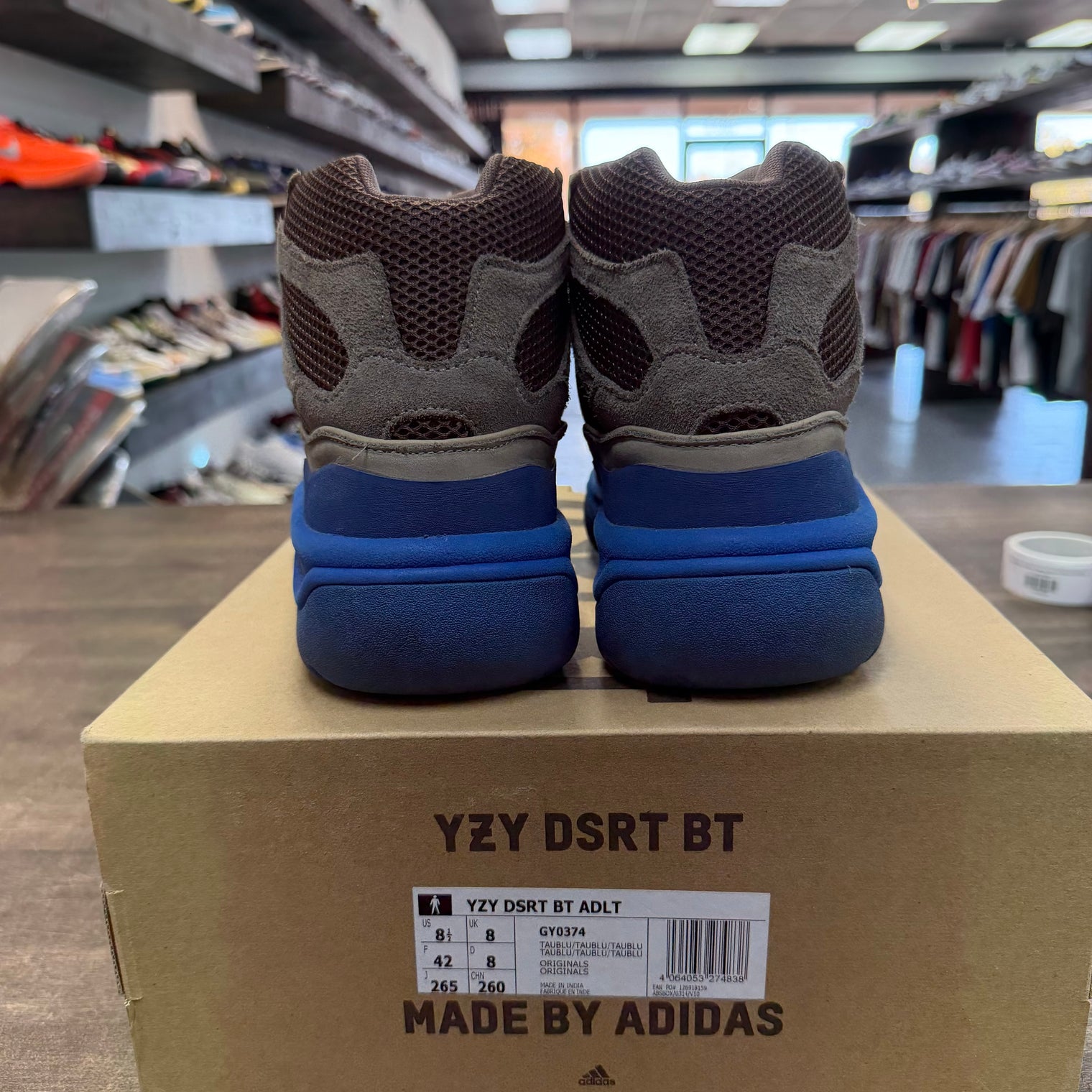 Taupe Blue Adidas Yeezy Desert Boot (USED)