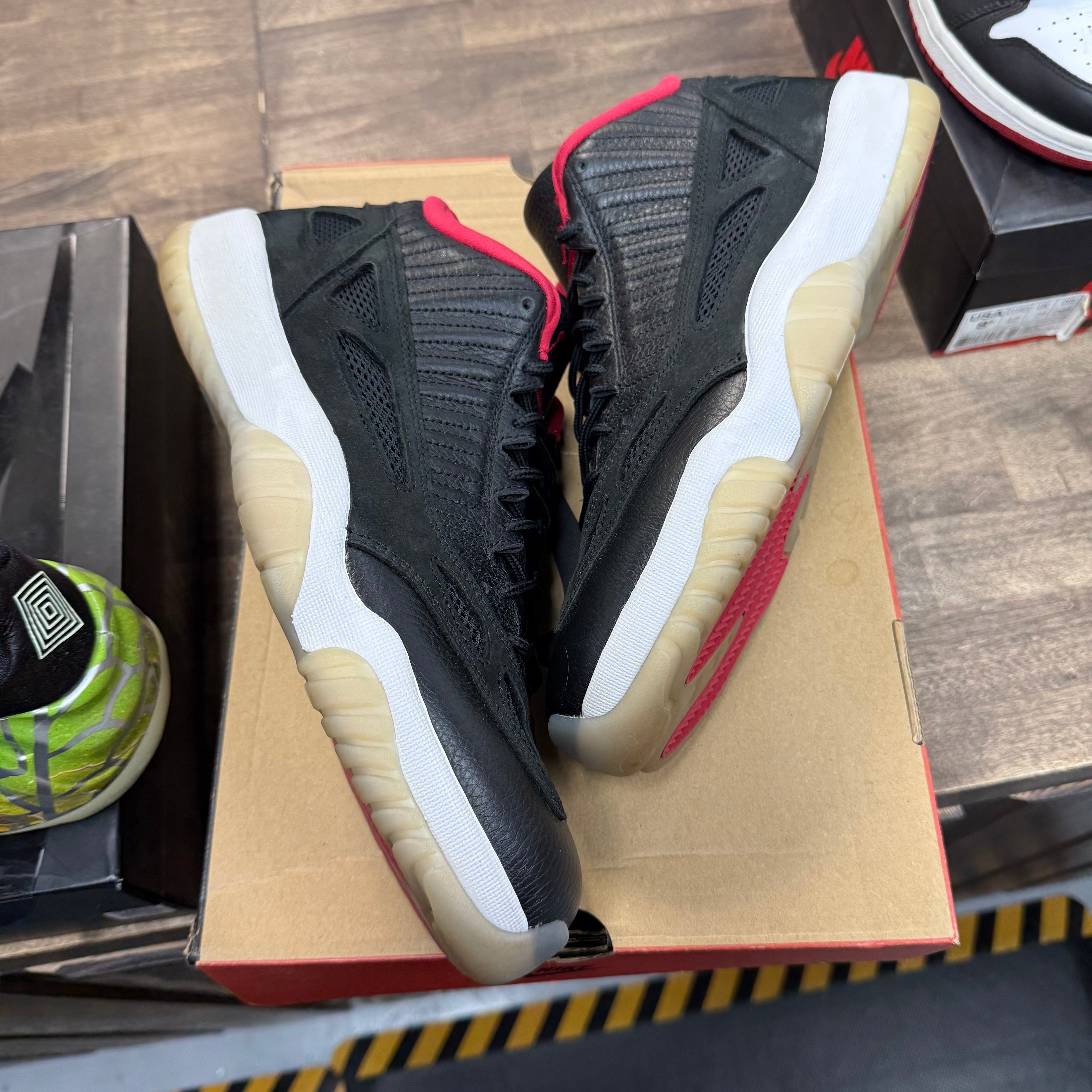 Jordan 11 Retro Low IE Bred (US 12) (USED) Size 12 (Pre-Owned) - Image 1