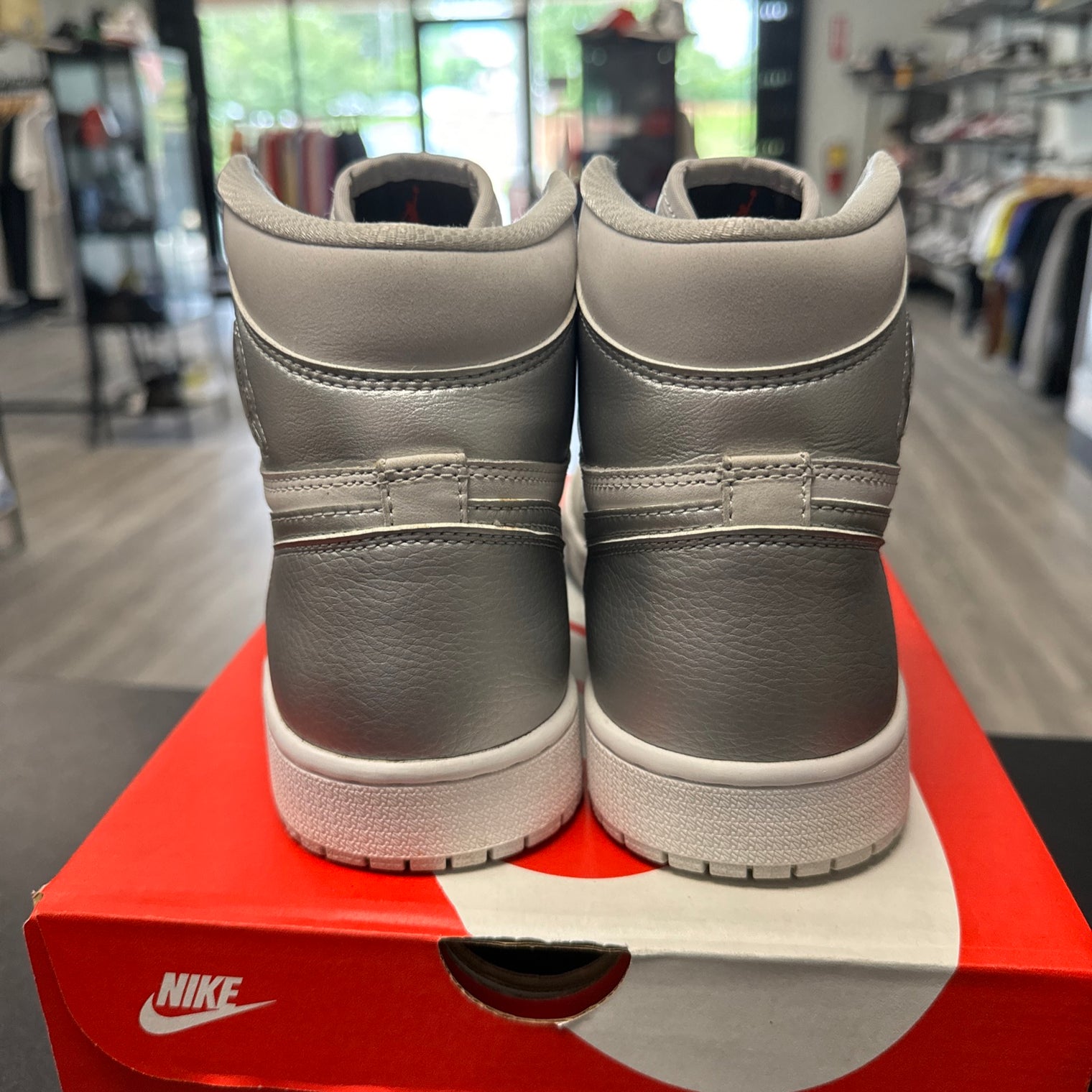 Japan Silver Jordan 1 High (USED, no box)