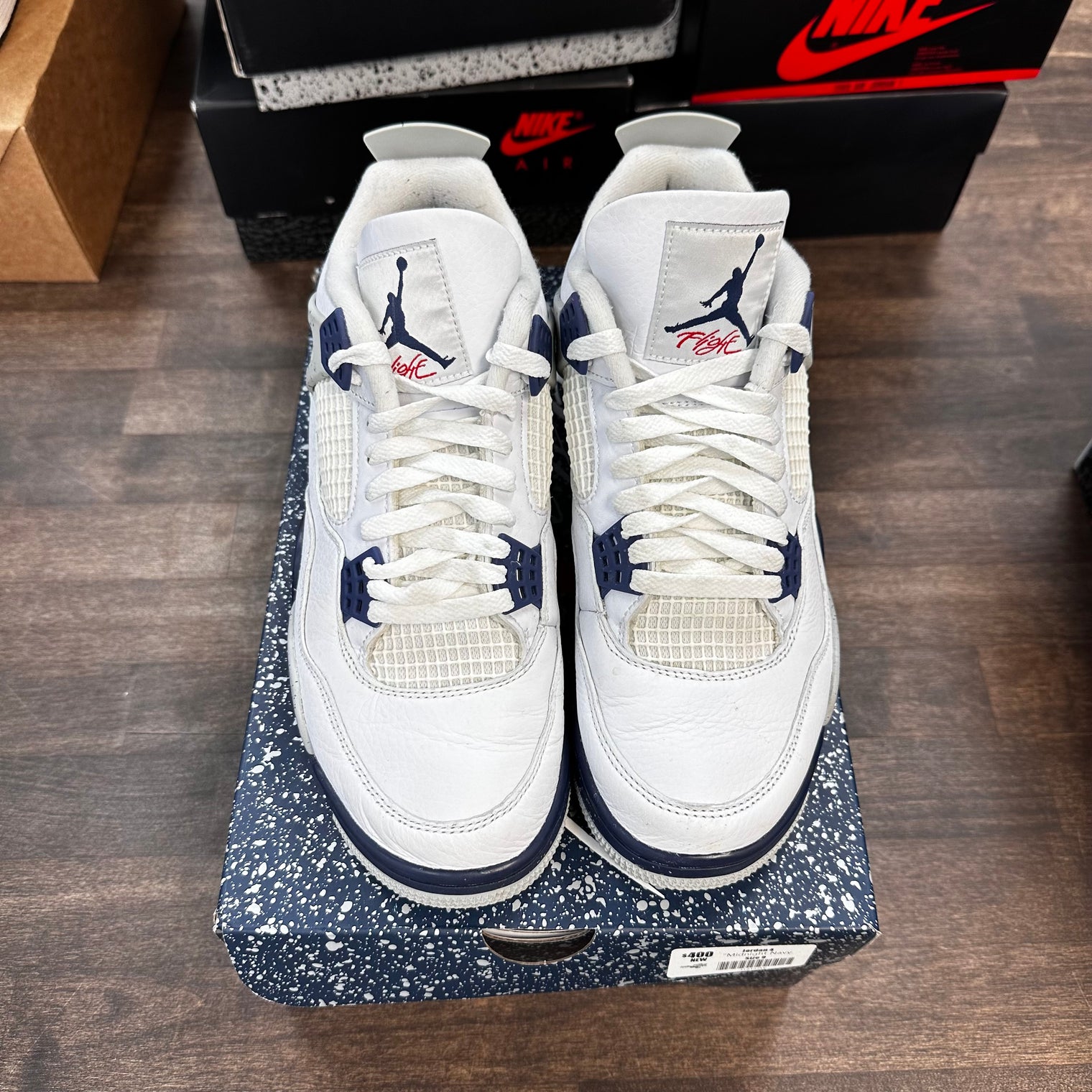Midnight Navy Jordan 4 (USED)